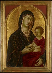 Madonna och barn, ca 1310 (tempera och guld slipad på poppelpanel)